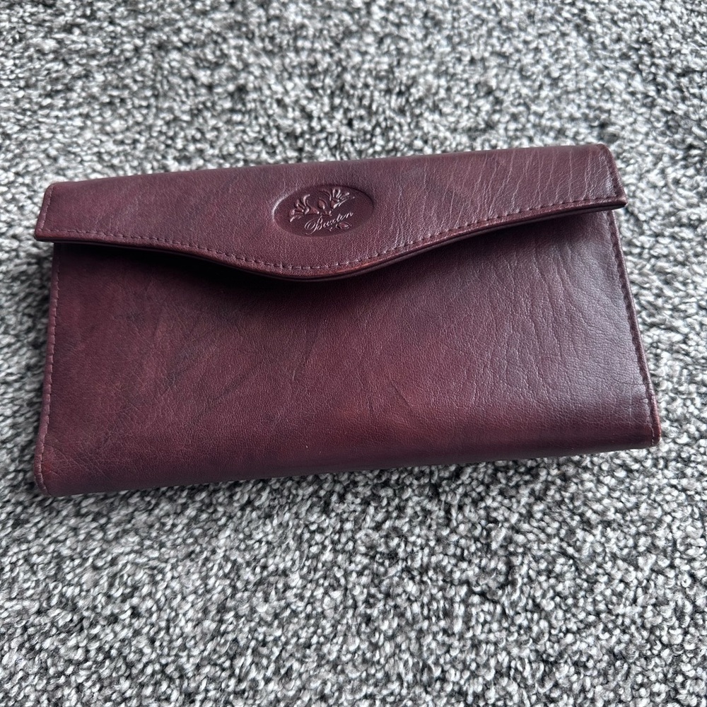 Burgundy genuine Leather Wallet